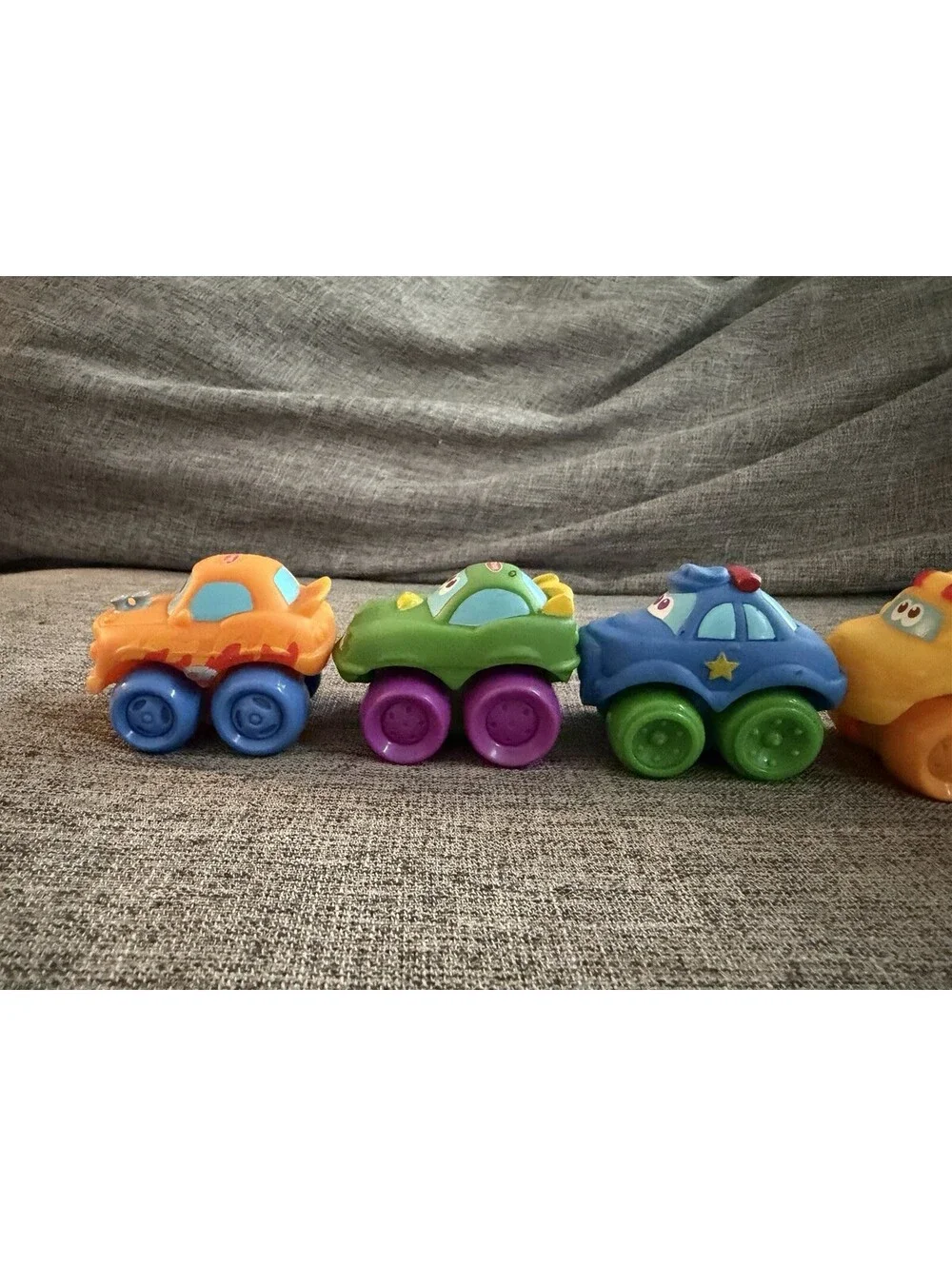 Playskool Tonka Lil Chuck and Friends Toy Car Lot of 7 Mini Chunky Soft Vehicles